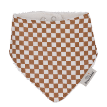 Bavoir bébé damier camel