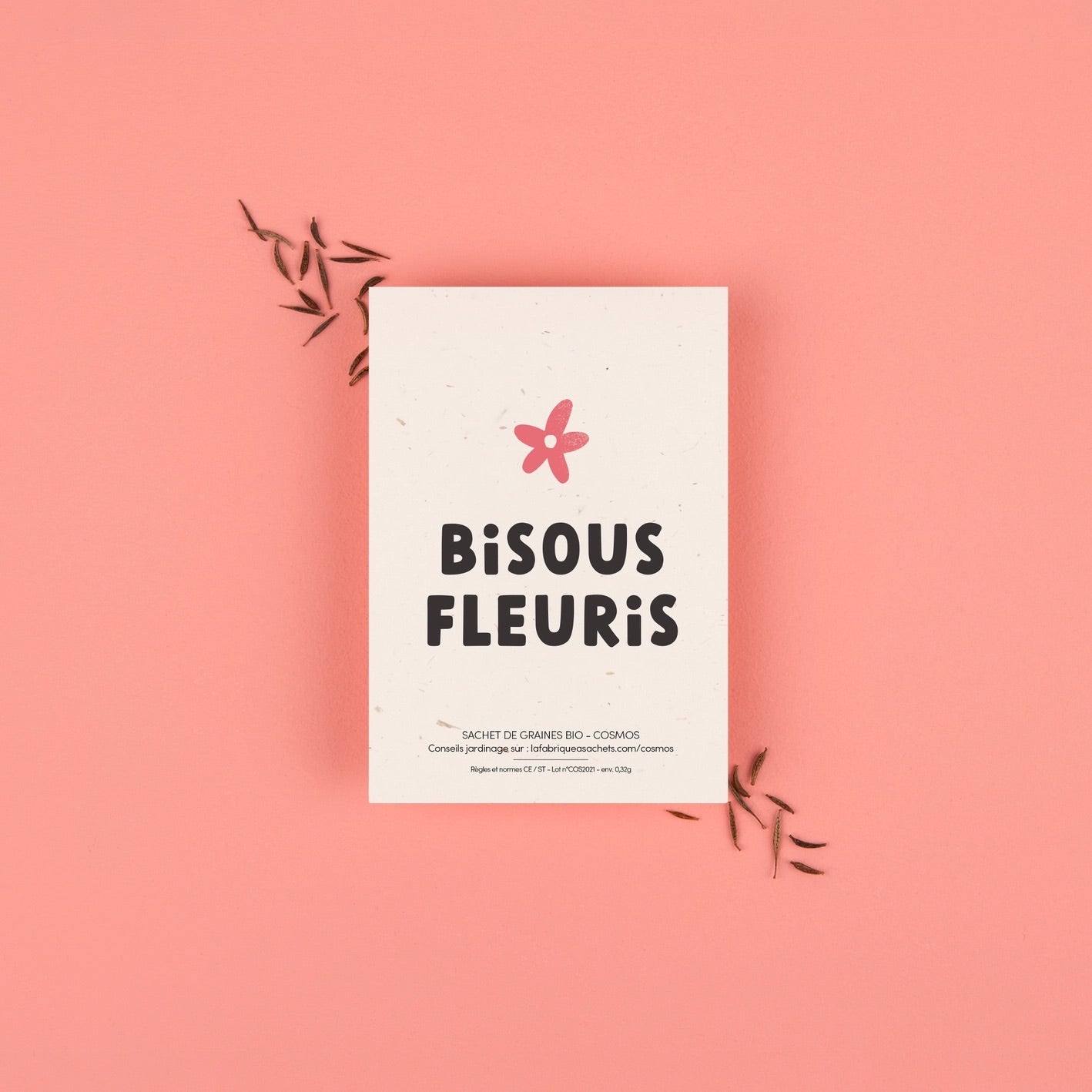 Sachet de graines - Bisous fleuris
