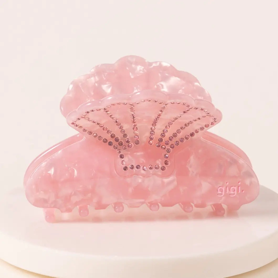 belle pince coquillage rose Gigi