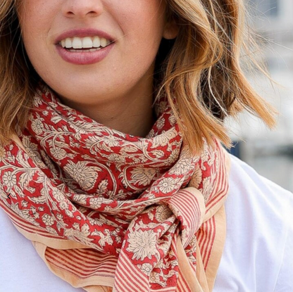 Foulard - Anjali cerise