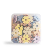 Jeu de construction Hex Connect Mushie, 100 hexagones dans leur boîte