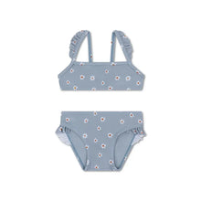 bikini bleu fleur de marguerite swim essentials