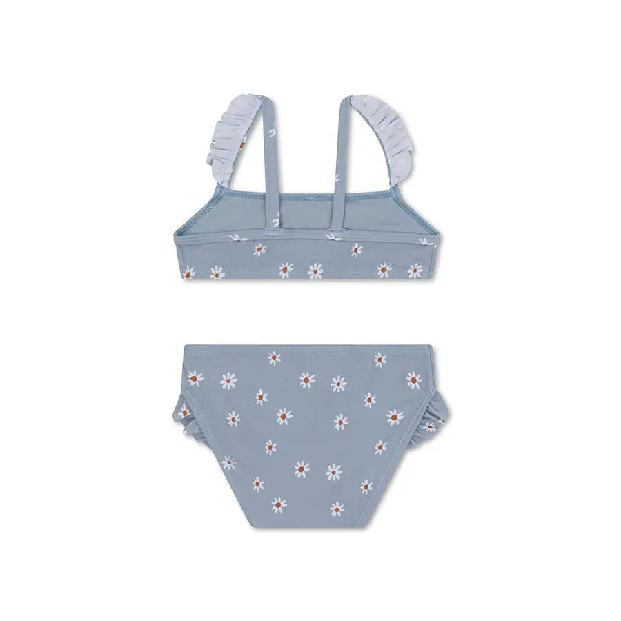 bikini bleu fleur de marguerite swim essentials