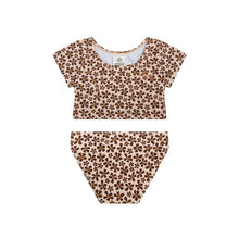 bikini fleurs marrons swim essentials