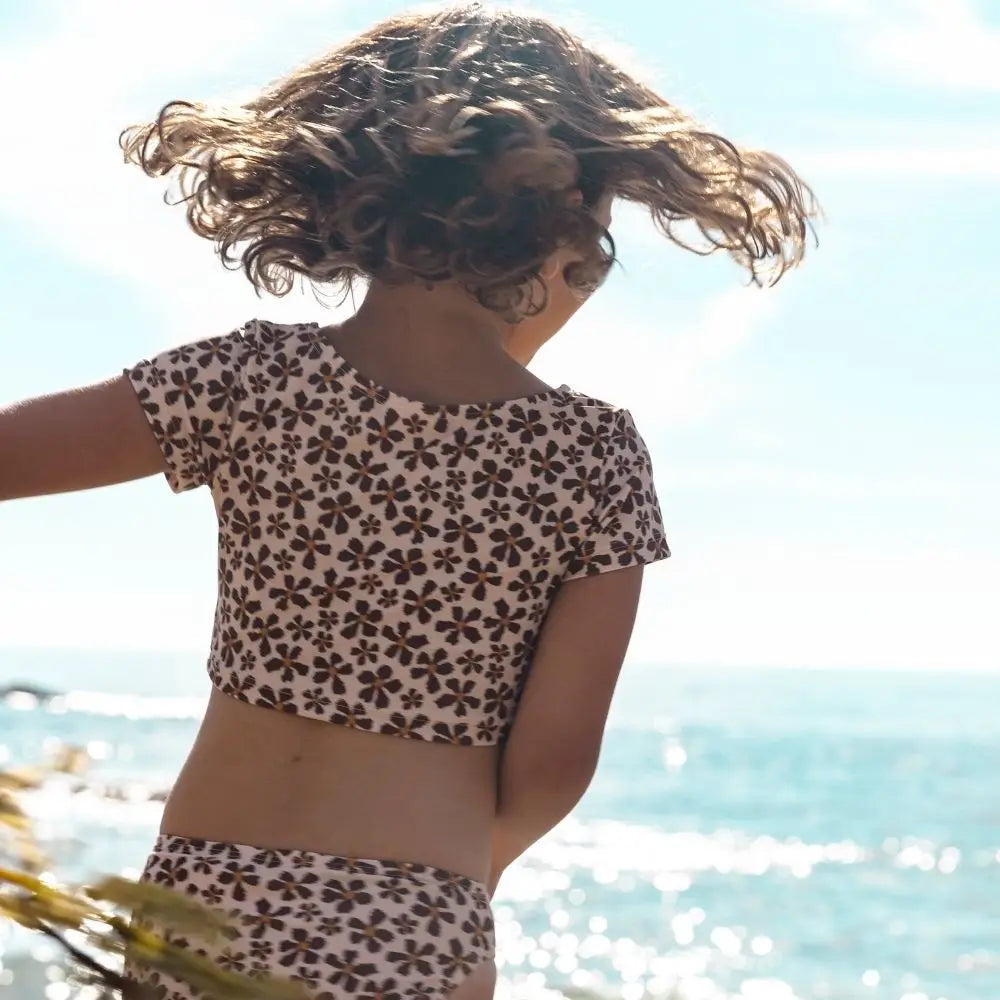 bikini fleurs marrons swim essentials