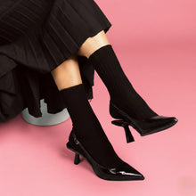 Chaussettes côtelées 36/40 - Noir