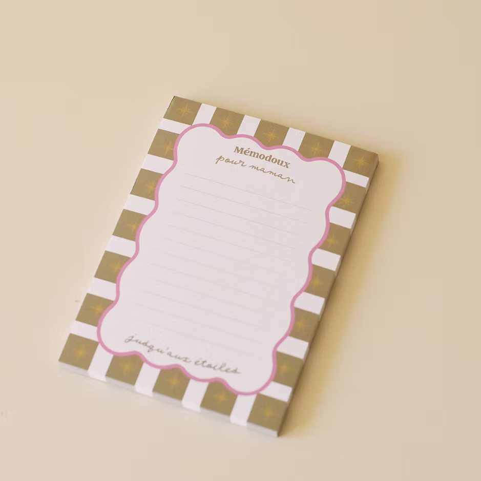 bloc notes maman étoiles