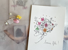 Carte - Bonne fête fleurs