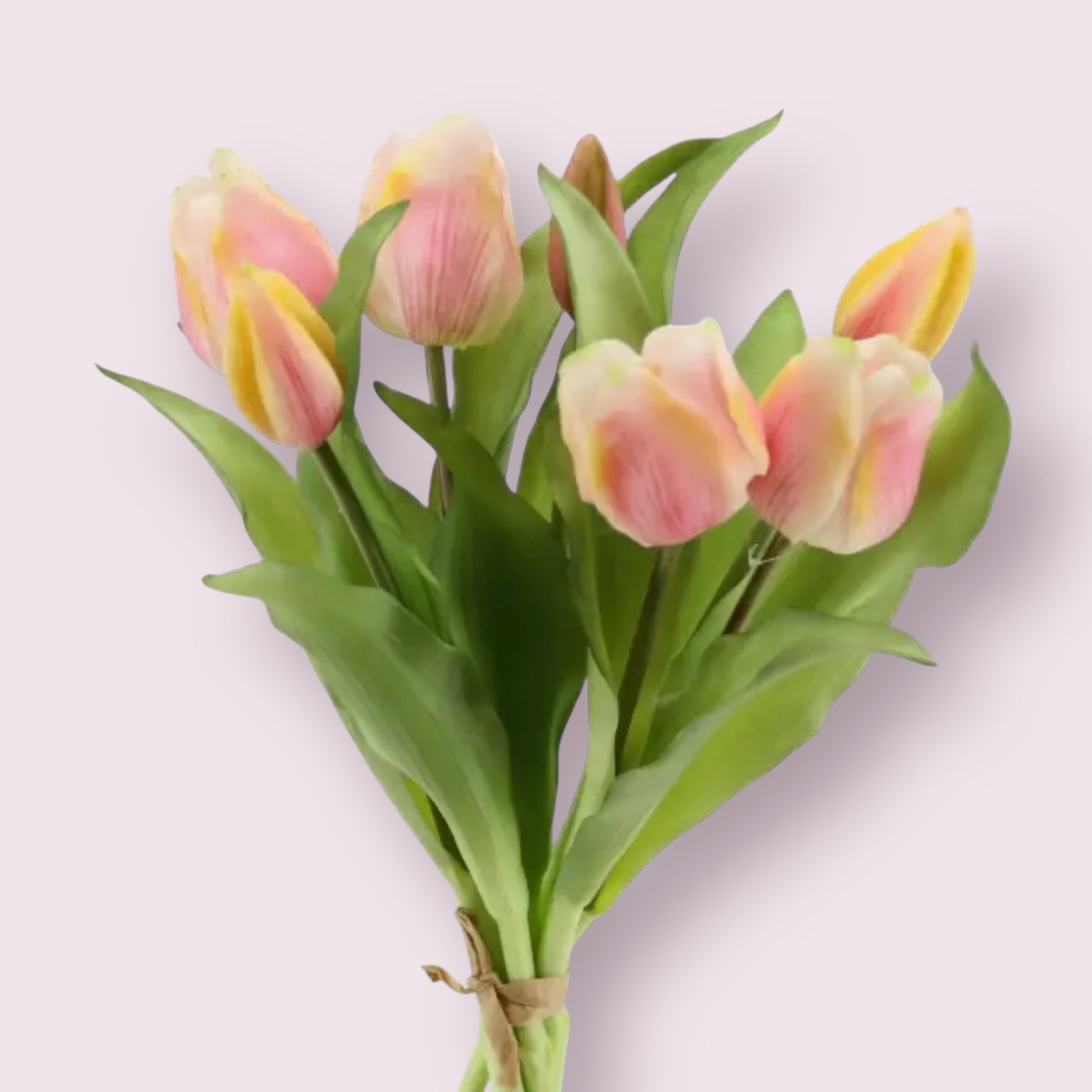 Bouquet de tulipes - Rose et Jaune