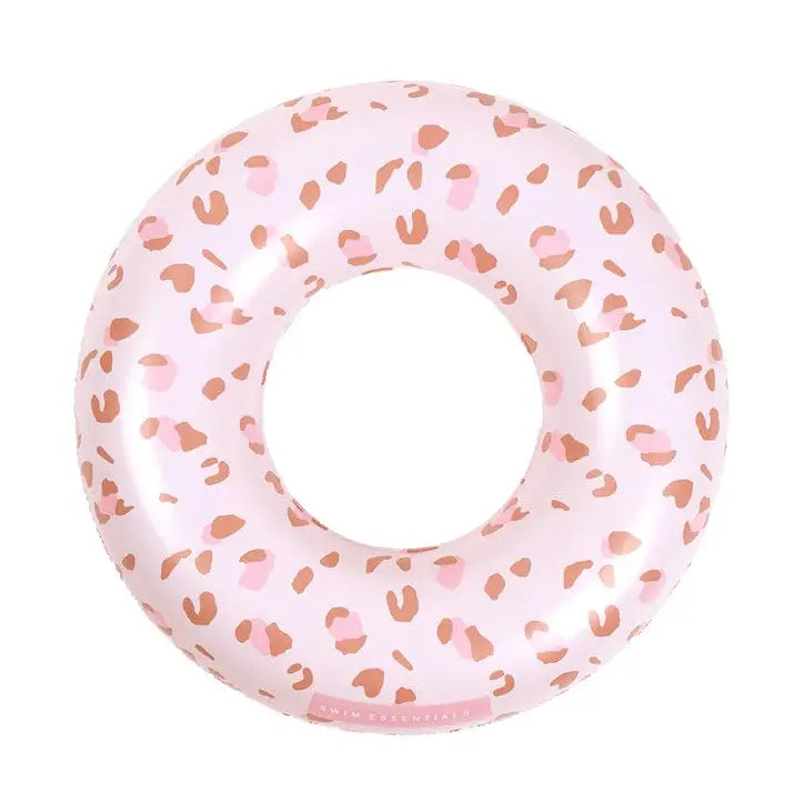 bouée léopard rose 55cm swim essentials