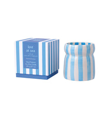 bougie rayée bleue Lost at sea paddy wax