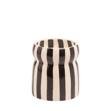 bougie rayée noire lava stone paddy wa