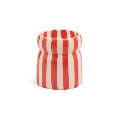 bougie rayée rouge hibiscus bay paddy wax