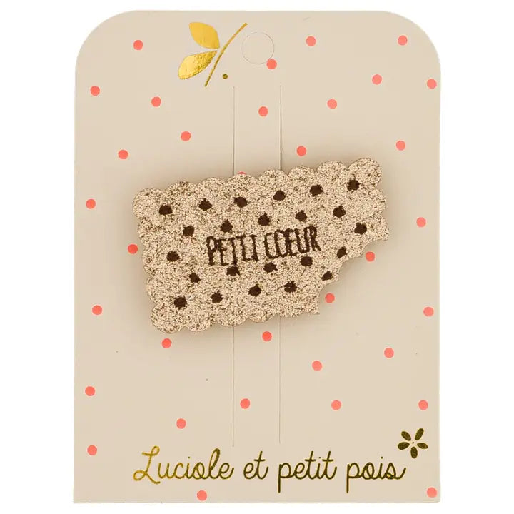 broche cookie luciole et petit pois