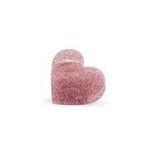 Pince - Mini coeur pailleté rose