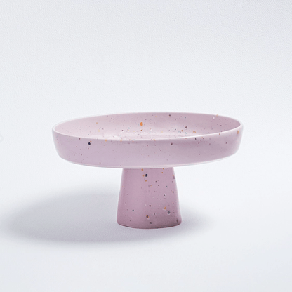 Présentoir à gâteaux tacheté - Lilas