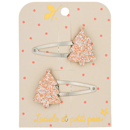 Duo de barrettes - Sapins multi