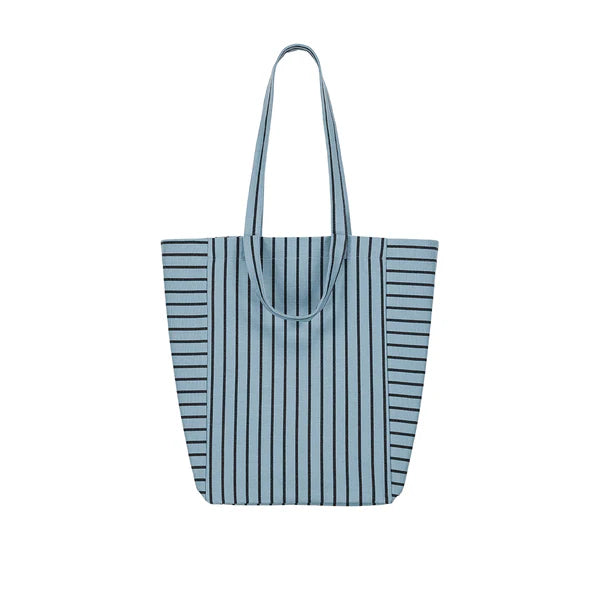 cabas Elisabeth rayures tennis blue sky