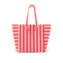 cabas rayures candy pink rouge
