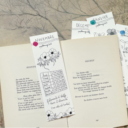 Le calendrier marque-pages 2025