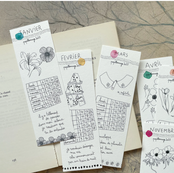 Le calendrier marque-pages 2025