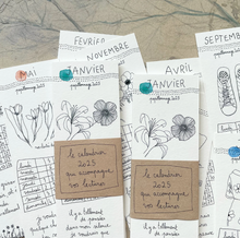 Le calendrier marque-pages 2025