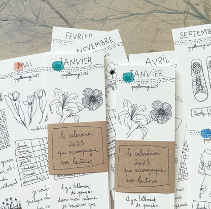 Le calendrier marque-pages 2025