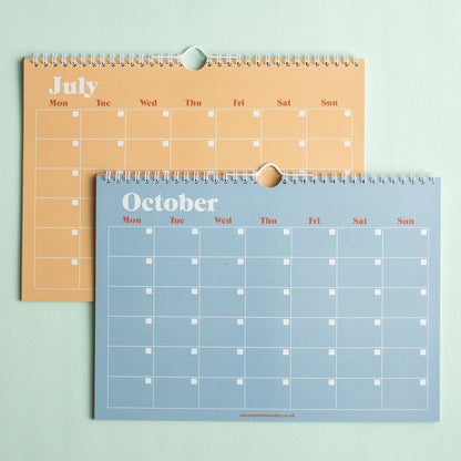 Calendrier non daté à suspendre