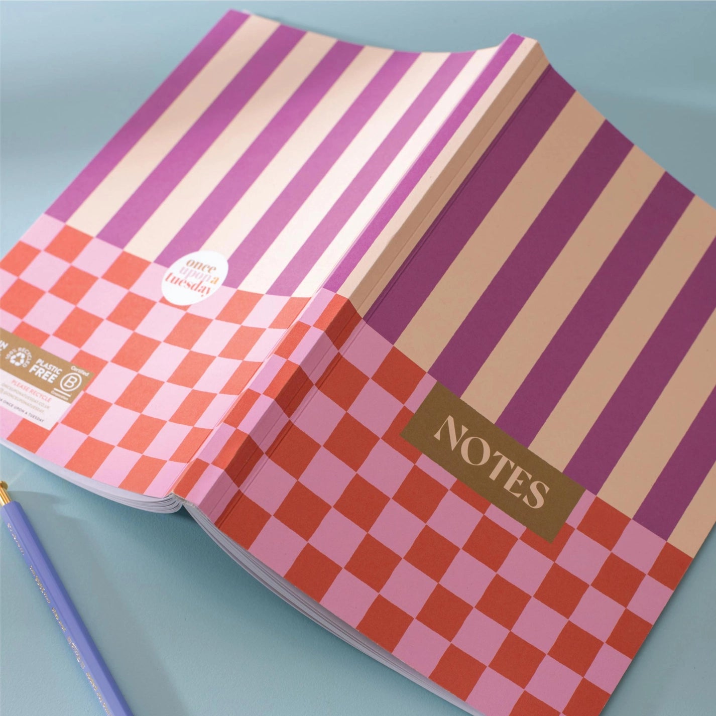 Carnet - Carreaux & rayures