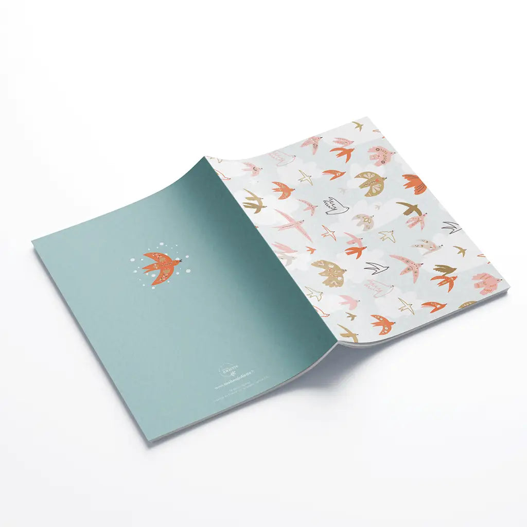 Carnet A5 à lignes - Oiseaux
