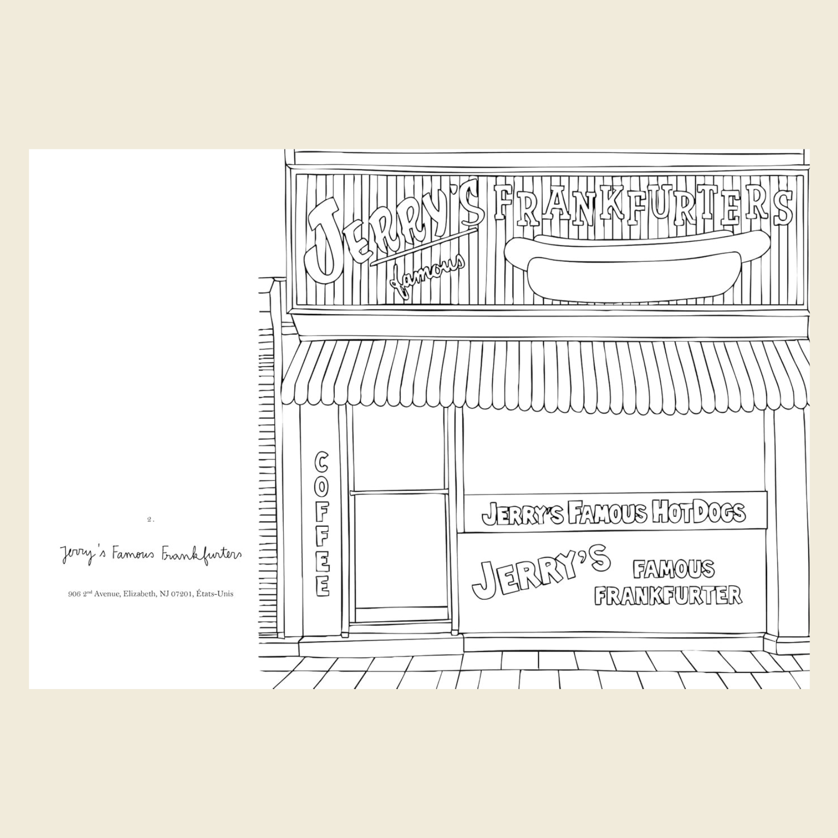 carnet de coloriage New York zoé de las cases