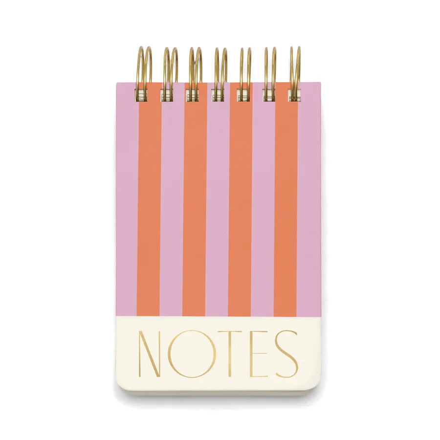 carnet de notes rayures oranges et roses PM gentlemen's hardware