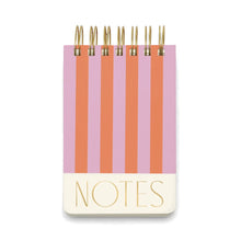 carnet de notes rayures oranges et roses PM gentlemen's hardware