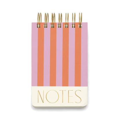 carnet de notes rayures oranges et roses PM gentlemen's hardware