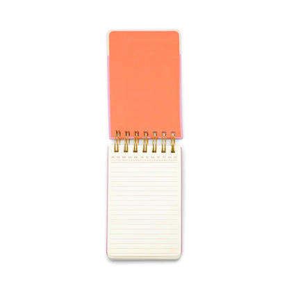carnet de notes rayures oranges et roses PM gentlemen's hardware