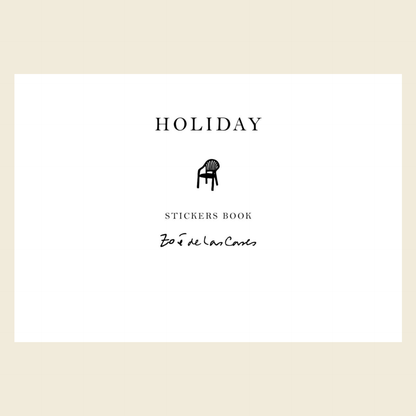 carnet de stickers holidays Zoe de las cases