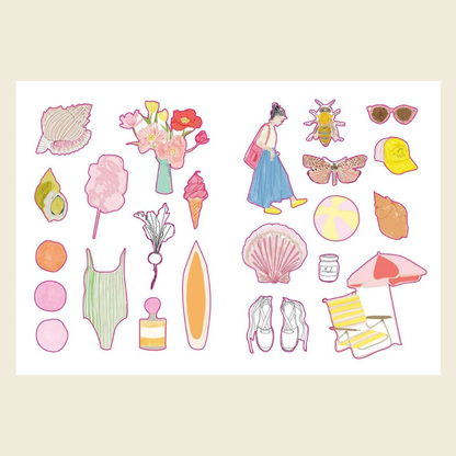 carnet de stickers holidays Zoe de las cases