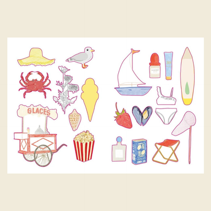 carnet de stickers holidays Zoe de las cases
