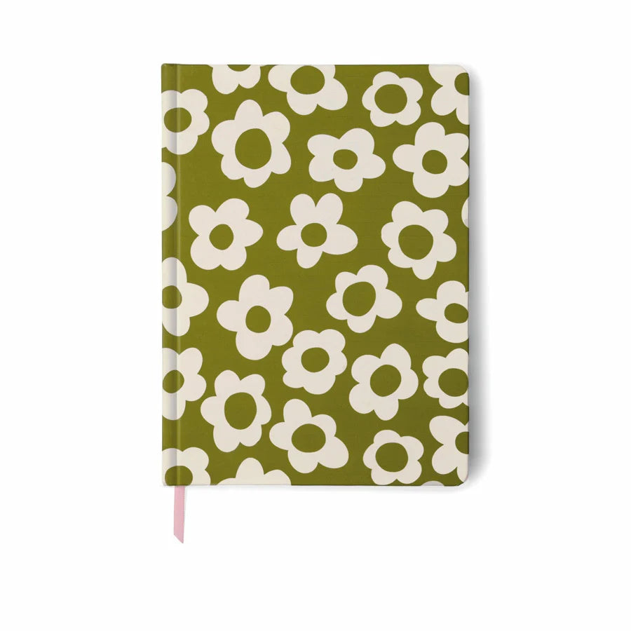 carnet journal fleuri vert gentlemen's hardware