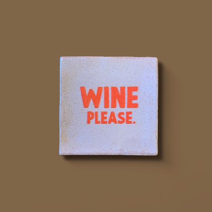 Carreau à accrocher - Wine please orange