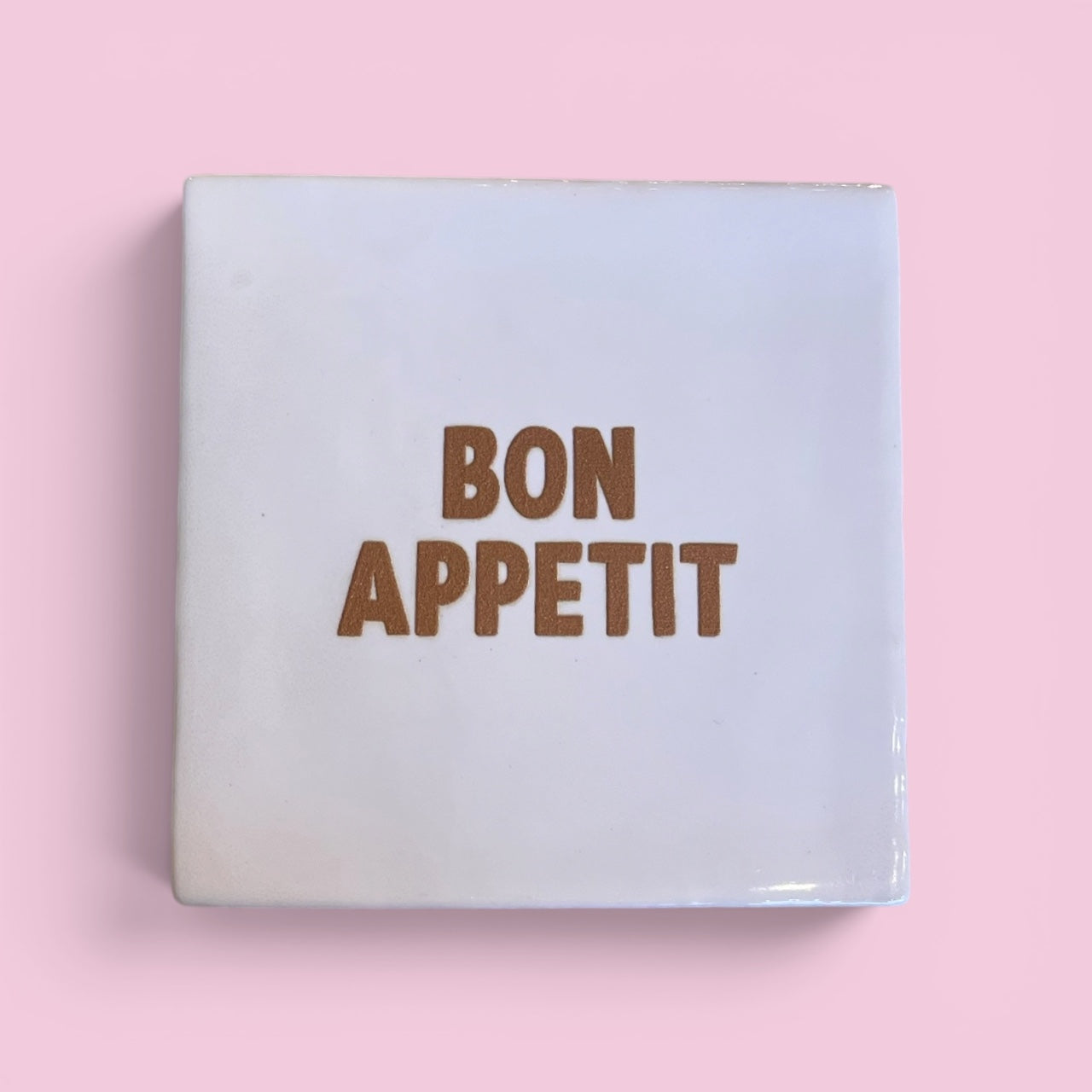 carreau à accrocher bon appétit blanc