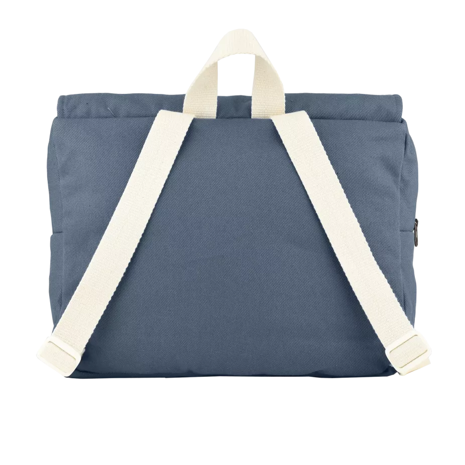 cartable enfant bleu uni petit picotin 