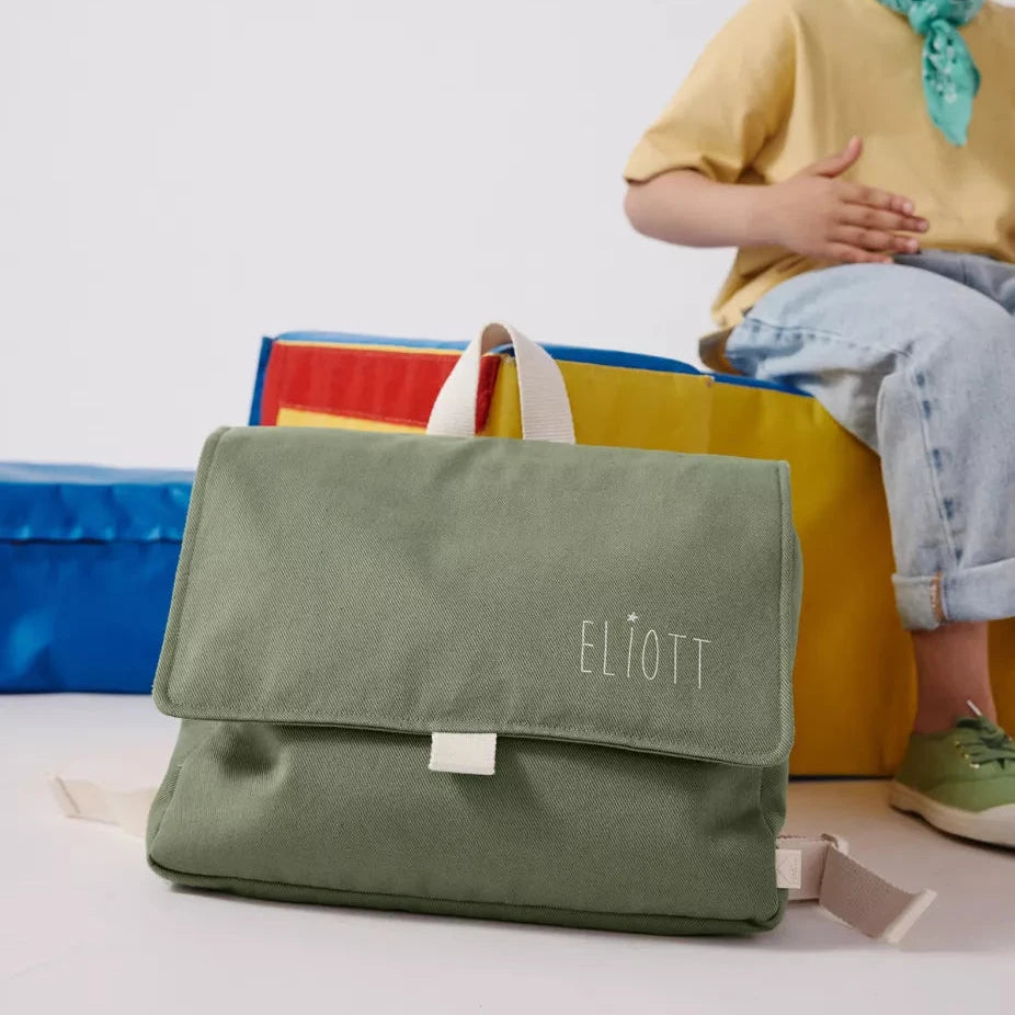 cartable olive uni petit picotin