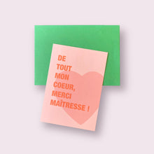 Carte - Merci Maîtresse !