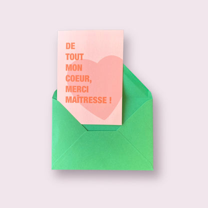 Carte - Merci Maîtresse !