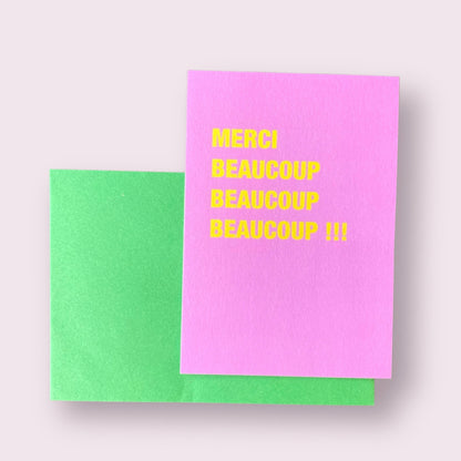 Carte - Merci beaucoup beaucoup !!!