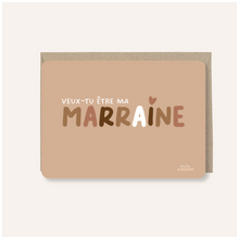 Carte - Veux-tu être ma marraine ?