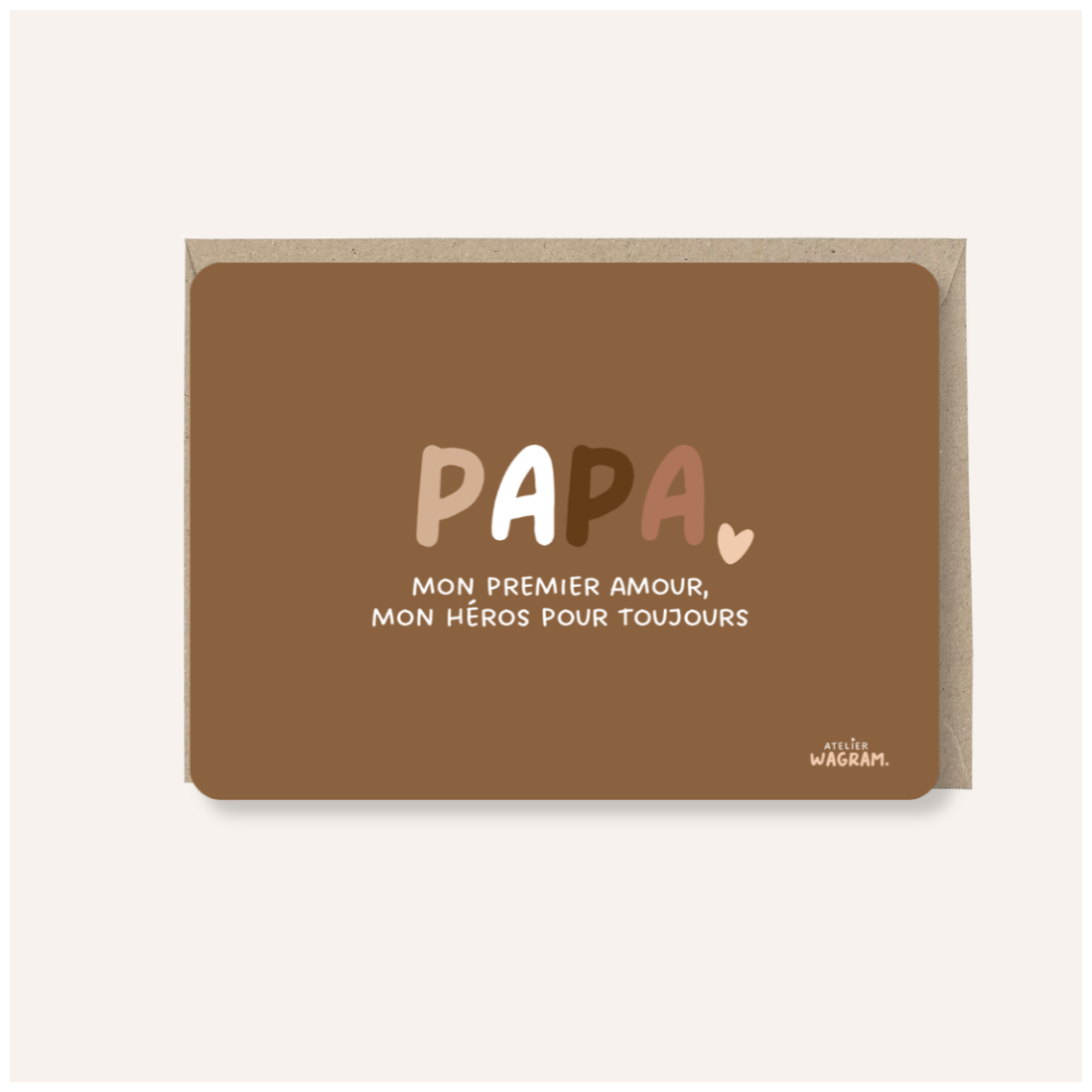 Carte - Papa, mon héros pour toujours