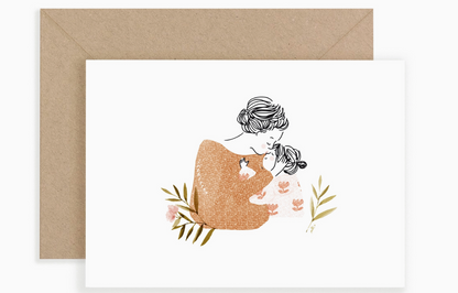 Carte - Tendrement maman et fille