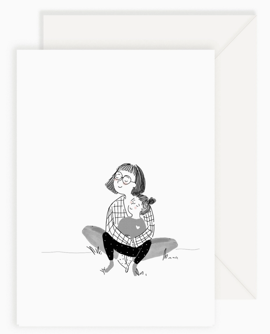 Carte - Tendresse maman et sa fille